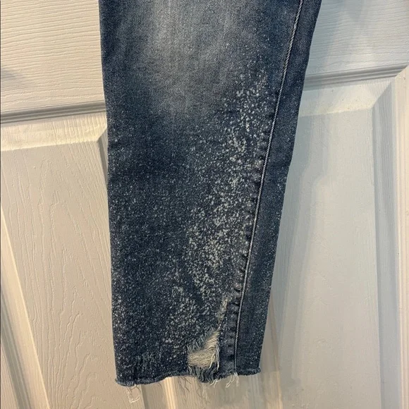 Pilcro The Cigarette Slim Straight Jeans in Distressed Light Wash, 34/18 - Picture 6 of 14